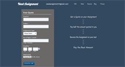 Desktop Screenshot of needassignment.com